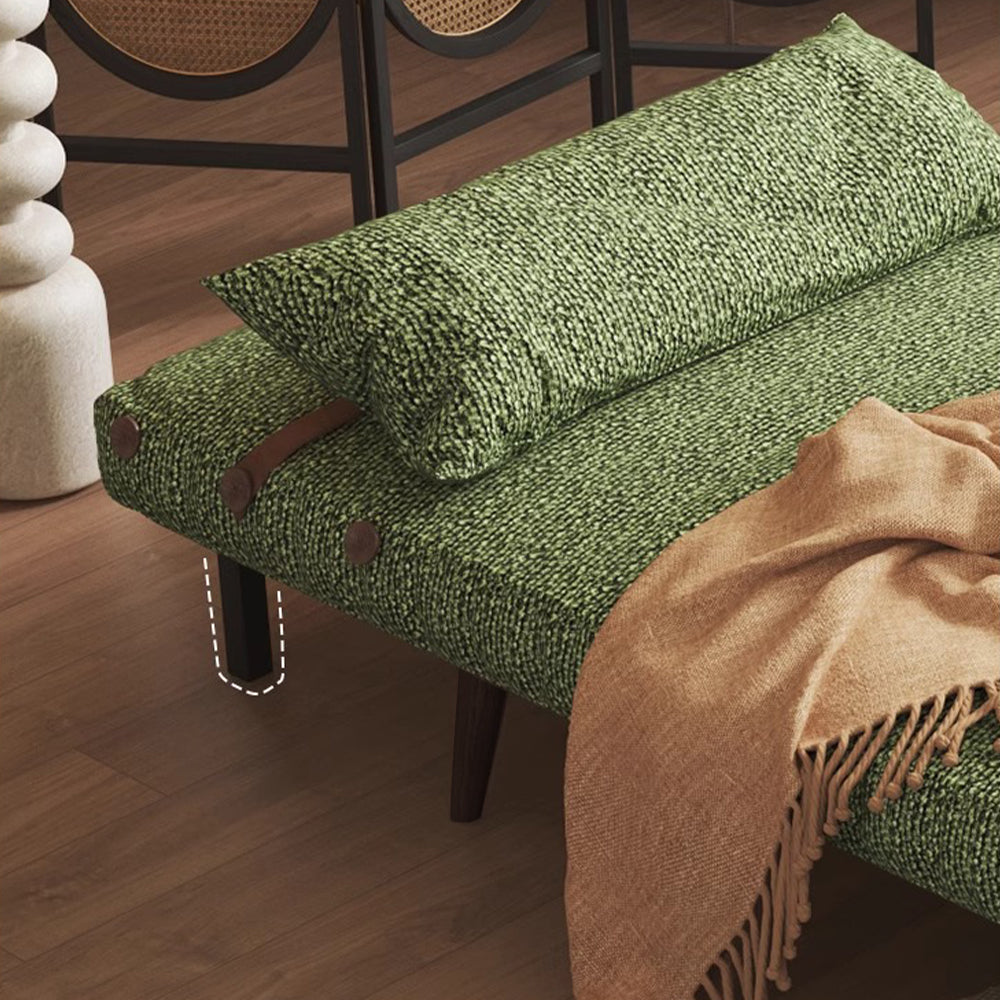 POVISON AC8103G90 Folding Futon Accent Chair with Side Table Fabric