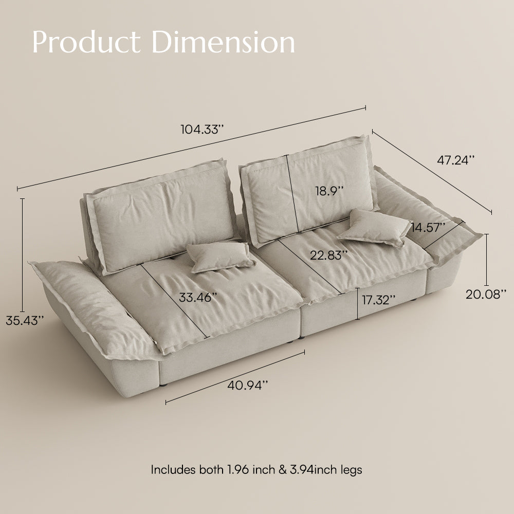 POVISON SF8181E265 Sailboat Deep Modular Sofa