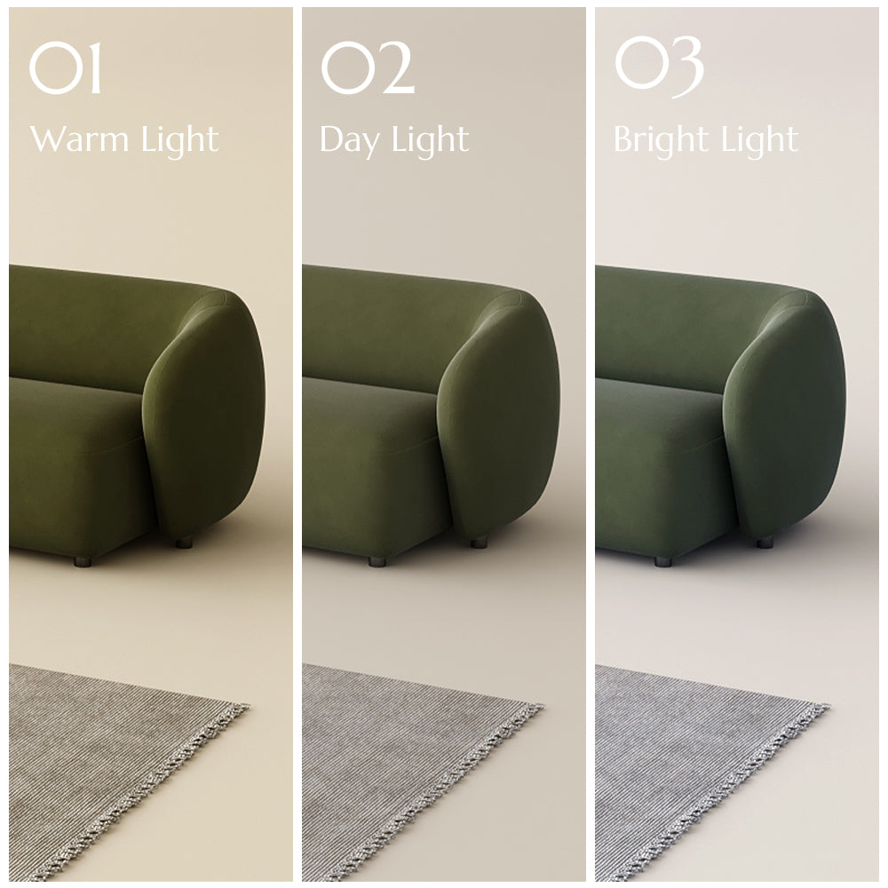 POVISON Curved Deep Modular Sofa with Side Table
