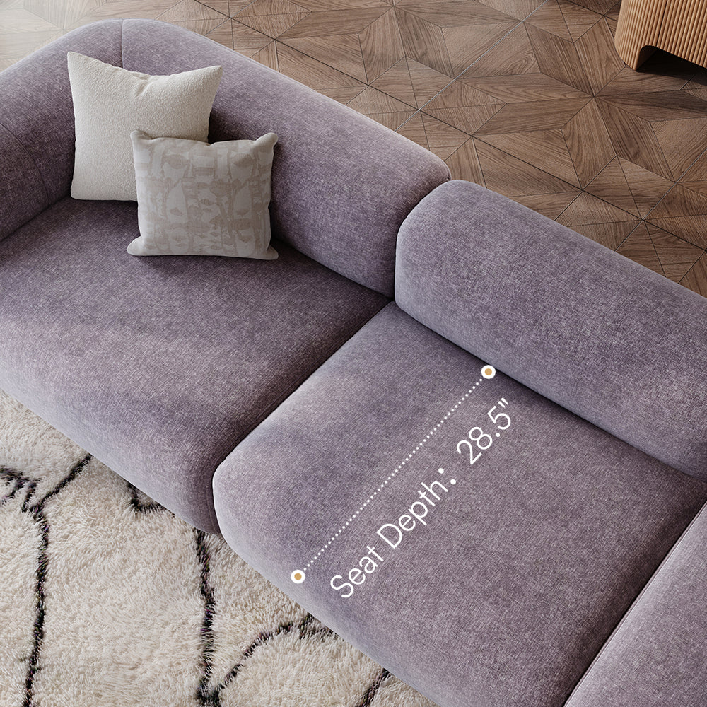 POVISON SF8204NB240 Minimalist Lounge Sofa Chenille