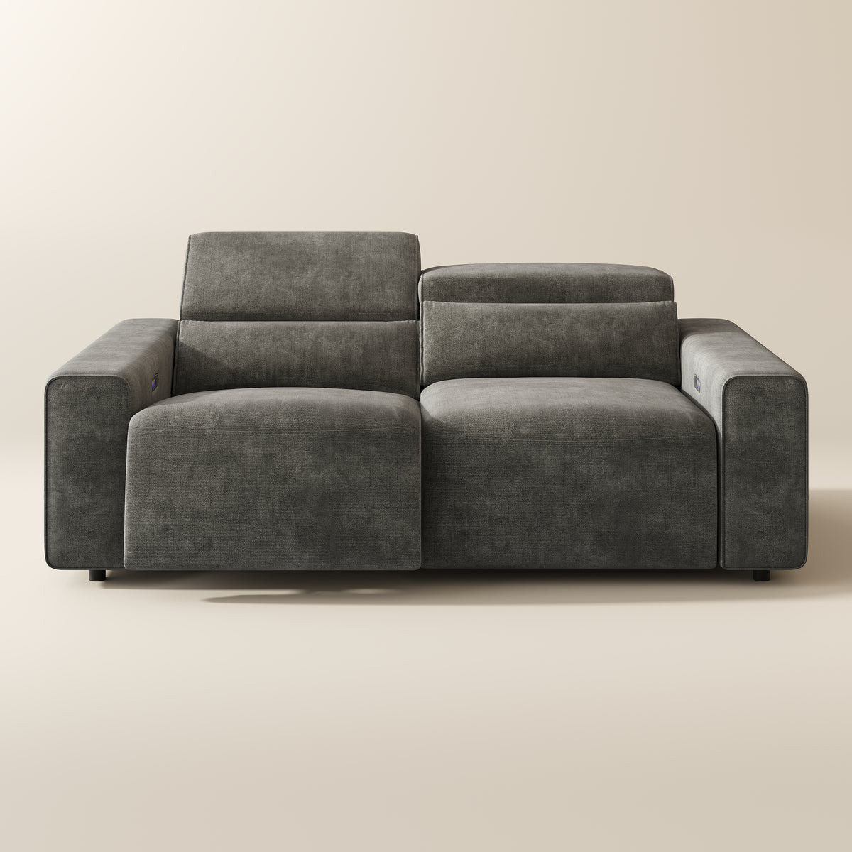 POVISON SSF0029DG250R2 Power Reclining Modular Sofa Fabric