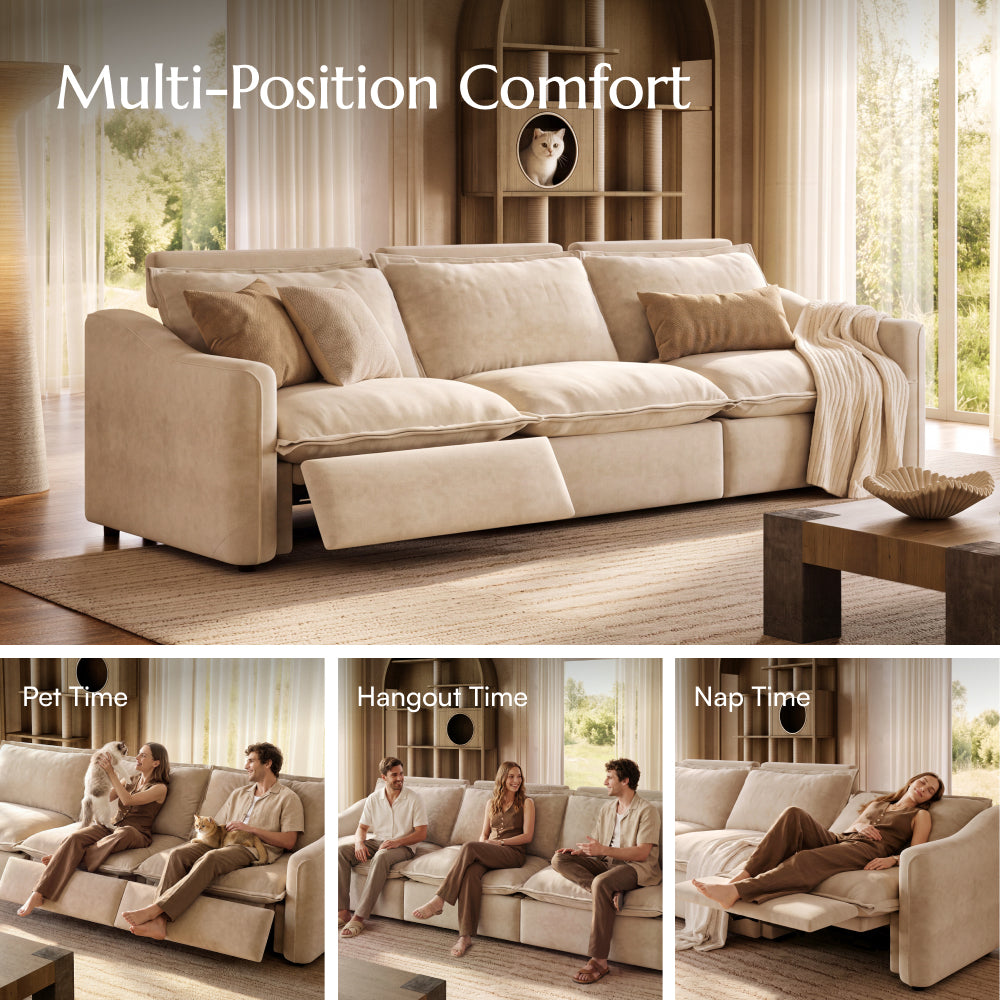 POVISON SSF8030E216MZ Power Reclining Sofa Fabric