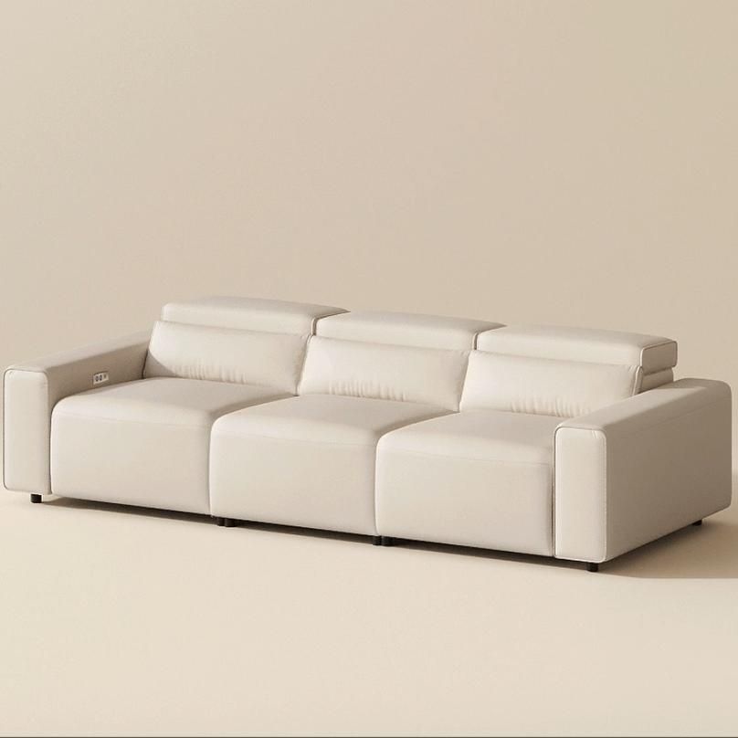 POVISON Power Reclining Living Room Sofa Set Microfiber Leather