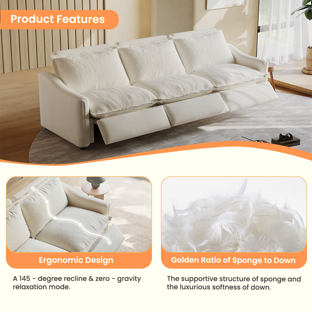 POVISON SSF8030E216MZ Power Reclining Sofa Fabric